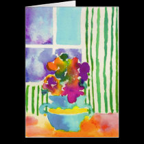Window Flowers by Jessie Abrams, Age 11 cards