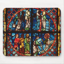 Window from the Chapel of the Virgin Mousepads
