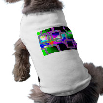 Window into the Universe– Magenta & Cyan Intersect Dog T Shirt