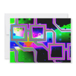 Window into the Universe– Magenta &amp; Cyan Intersect Personalized Invitation