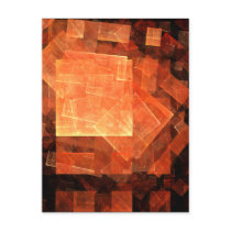 Window Light Abstract Art Postcard