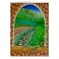 Window - Mountain View Greeting Card
