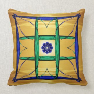 Window of Enlightenment Abstract Throw Pillow