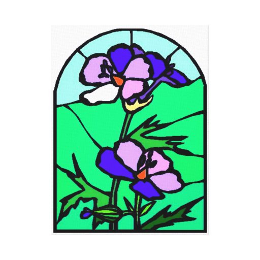 Window of Flowers Canvas Print