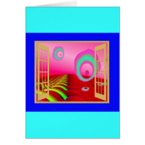 Window to an Alien Planet Greeting Cards