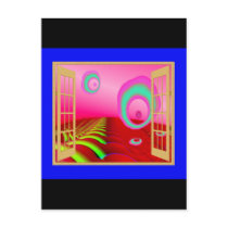 Window to an Alien Planet Postcard