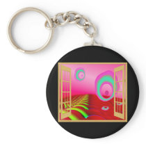 Window to an Alien World Keychains