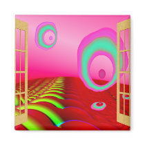 Window to an Alien World Fridge Magnet