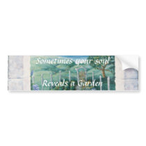 Window to the Garden bumper stickers by Tranquil_Quietude Window to the Garden bumper stickers