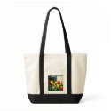 "Window Tulips Garden" Jumbo Bag by CaroleArt "Window Tulips Garden" Jumbo Bag