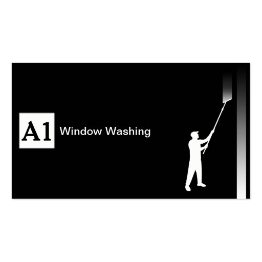 Window Washer Business Card Template (front side)