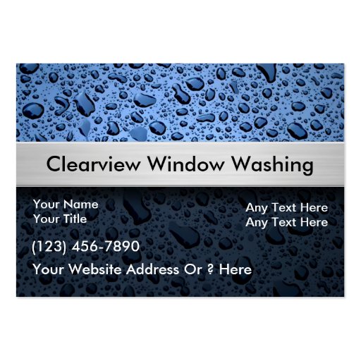 Window Washing Business Cards (front side)