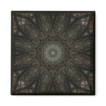 Window Web Mandala magnets by JaZilla Window Web Mandala magnets