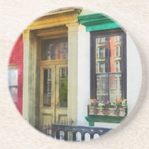 Window With Reflections and Windowbox coasters