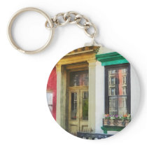 Window With Reflections and Windowbox keychains