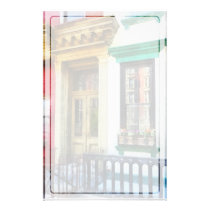 Window With Reflections and Windowbox stationery