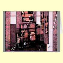 Windows Abstract Greeting Card cards