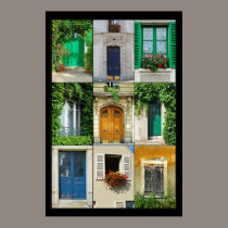 Windows and Doors of France posters by EarthSmiles Windows and Doors of France posters