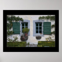 Windows and Shutters on an Old Swiss Farmhouse posters