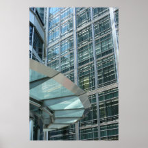Windows at Canary Wharf, London Print