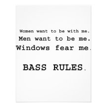 Windows Fear me Male Bass player version Personalized Announcements