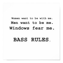 Windows Fear me Male Bass player version Posters