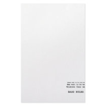 Windows Fear me Male Bass player version Stationery Paper