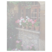 Windows In Perouges flowers Custom Letterhead