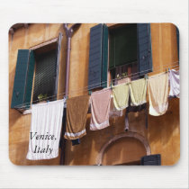 windows laundry Venice, Italy mousepad by camerabag windows laundry Venice, Italy mousepad
