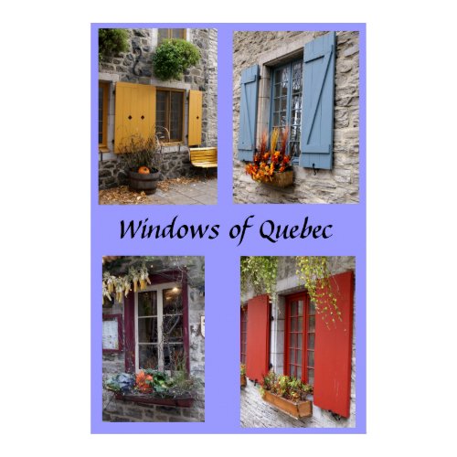 Windows of Quebec print