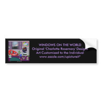 WINDOWS ON THE WORLD Ad bumper stickers