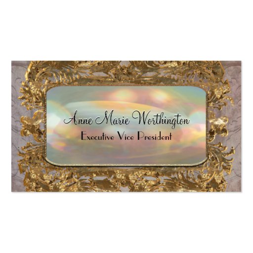 Windreamer Chic Elegant 3.5" x 2" Professional Business Card Template (front side)