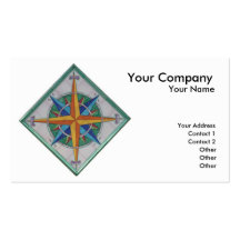 Windrose Business Card Template