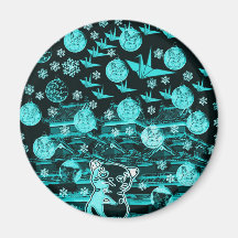Winds niyanko castle snow compilation fridge magnets