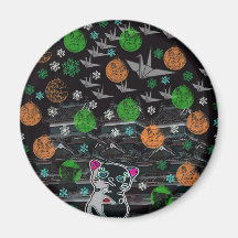 Winds niyanko castle snow compilation fridge magnet