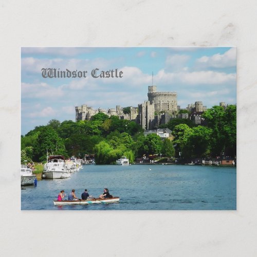 Windsor Castle from the Thames postcard postcard