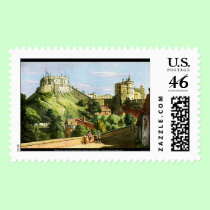 Windsor Castle Watercolor Painting U.S. Stamp! stamps