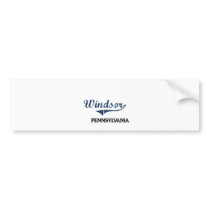 Windsor Pennsylvania City Classic Bumper Stickers