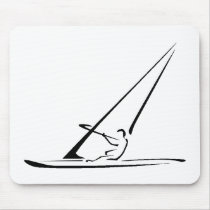 Windsurf enhanced black outline mouse pads