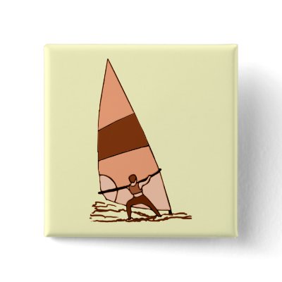 Windsurf Warm Colors Pinback Button by mainstay