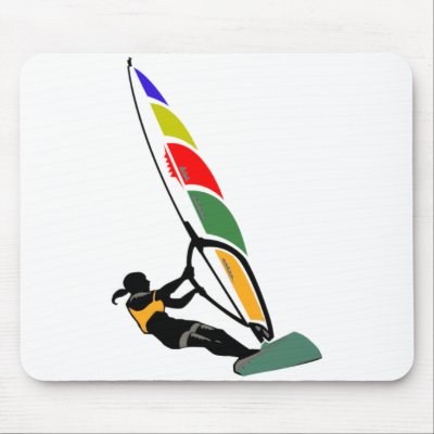 Windsurf with Excitement Mouse Pad by mainstay