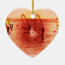 Windsurfers on Horizon Ornament