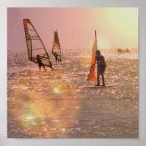 Windsurfers Poster Print