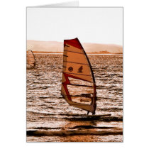 WINDSURFING GREETING CARD