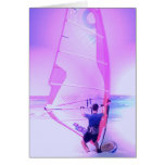 Windsurfing Color Greeting Card