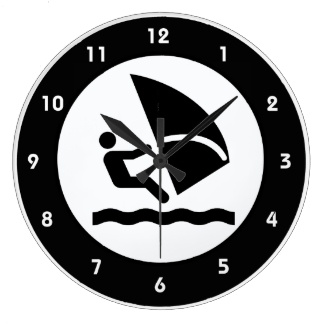 Windsurfing Design Wall Clock