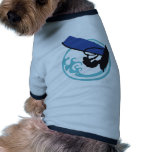 windsurfing dog t-shirt