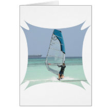 Windsurfing Fun Greeting Card