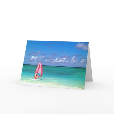 Windsurfing Hawaii Greeting Cards by joeyartist