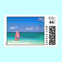 Windsurfing Hawaii postage by joeyartist Windsurfing Hawaii postage